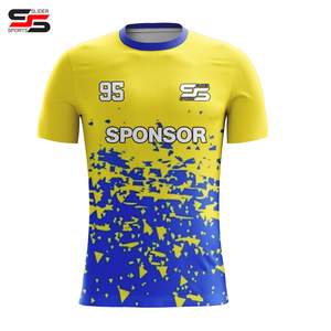 Maillot de football personnalisable pour adultes, uniformes noirs respirants de haute qualité, service OEM disponible, été - Product Image 5