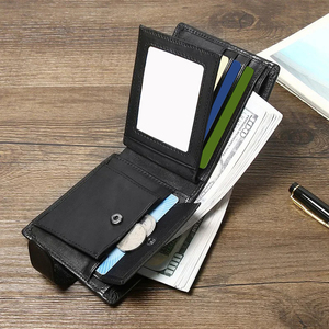 New Designer High Quality Trendy Pocket Leather Wallets <b>Best</b> Price 2025 <b>Mens</b> Leather Wallets Custom Wallet for <b>Men</b> - Product Image 4