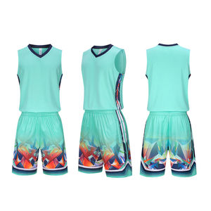 Tenue de basketball de qualité supérieure, logo et couleur personnalisés, respirante, 100% polyester, ensembles disponibles toutes tailles, MOQ 25 ensembles - Product Image 1