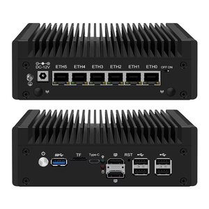 Dispositivo <span class=keywords><strong>de</strong></span> <span class=keywords><strong>Firewall</strong></span> OPNsense CWWK N100 N150, Mini PC Router sin Ventilador, 6 x i226V 2.5GbE Lan, RAM DDR5, 2 x NVMe SSD, <span class=keywords><strong>Hardware</strong></span> Pfsense - Product Image 1