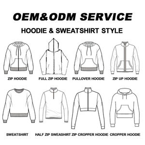 YOUMI 100% coton lavé à l'acide en détresse pull à capuche pull hommes Crop Boxy français éponge à capuche de haute qualité - Product Image 3