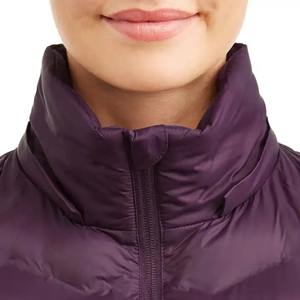 Veste matelassée personnalisée de haute qualité pour femmes respirante en gros imprimé coton remplissage Logo bas prix pour la saison d'hiver - Product Image 3