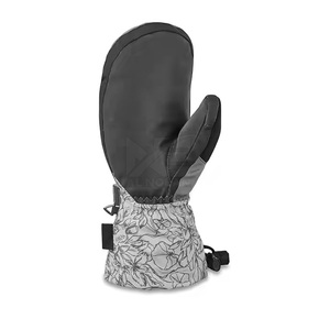 Gants de ski d'hiver chauds pour hommes avec logo personnalisé, fermeture à boucle et crochet, antidérapants, imperméables, en cuir % - Product Image 5