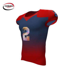 Uniforme de Fútbol Americano Personalizado de Primera Calidad, Conjunto de Camiseta y Pantalones Cortos, Talla Grande, 100% Poliéster de Secado Rápido - Product Image 4