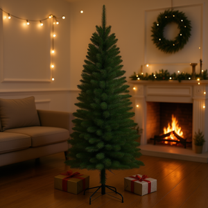 Árbol de Navidad de PVC Verde FALCADE de Amicasa, 180 cm de Alto con 55 cm de Diámetro para Decoraciones Festivas - Product Image 3