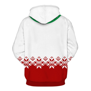 Sweat-shirt à capuche de Noël, polaire chaud, pull de fête, imprimé décontracté pour hommes et adolescents, cadeau, style tendance, Noël, joie - Product Image 2