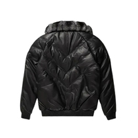 Blouson Bomber d'Hiver Premium Noir pour Homme, Grande Taille, Imperméable, en Toile Respirante, avec Fermeture Éclair en Cuir de Vachette et Fourrure de Renard – Meilleure Vente