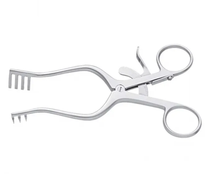 Retractor Weitlaner de alto grado 3x4 puntas 18mm cirugía plástica profunda Retractor alemán de acero inoxidable - Product Image 5