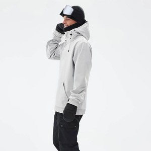 Dernière veste de ski isolée personnalisée pour hommes col montant fourrure décoration coupe-vent pour snowboard ski imprimé patch arrière - Product Image 5