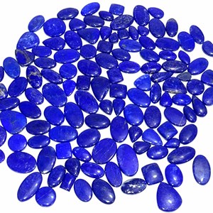 Pierre précieuse naturelle en lapis-lazuli, cabochon, pierre précieuse en vrac, lot en gros, forme mixte et pierre précieuse fine pour la fabrication de bijoux - Product Image 6