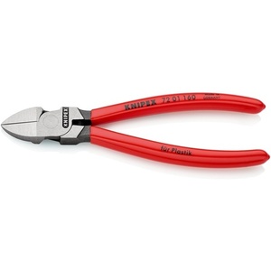 คีมตัดด้านข้างหัวตรงขัดเงา KNIPEX 160 มม. สำหรับพลาสติก พร้อมเคลือบพลาสติกสำหรับงานพลาสติก - Product Image 1