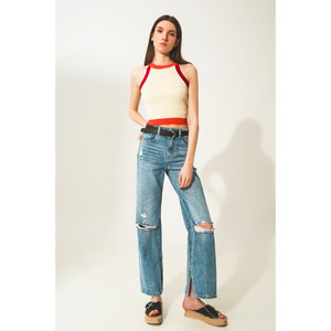 Top Corto Ajustado de Canalé Transpirable, Talla Única, Estilo Urbano, Spandex, Informal, Deportivo, Sexy, con Decoración de Encaje, Impresión de Logotipo Personalizado - Product Image 2