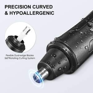 Set de Recortador de Vello Corporal Eléctrico con Cuchilla de Cerámica, Recortador de Vello Nasal, Afeitadora de Barba, Regalos de Aniversario y Cumpleaños para Él, Esposo - Product Image 5