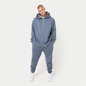 Wholesale windbreaker <b>hoodie</b> jacket coat jogging <b>men</b> <b>men</b> autumn winter <b>hoodie</b> oversized washed hoodies full zip up double <b>lined</b> - Product Image 2
