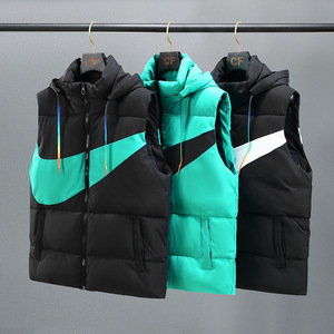 Chaleco de tiro polar con cremallera doble de longitud completa reforzado con poliéster de 300g superventas, chaleco de lana cálido para caza de invierno, tela de cuero - Product Image 3