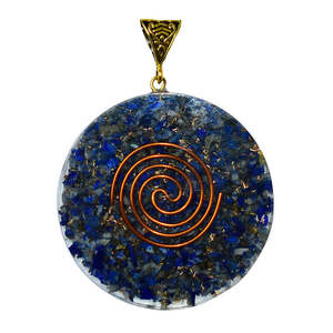 Pendentif élégant du fabricant Feng Shui Love Orgone Lapis Lazuli Agate Gemme Pierre semi-précieuse Artisanat grossistes - Product Image 1