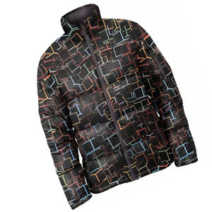 Veste d'hiver chaude et épaisse de haute qualité pour homme Veste bouffante zippée à coupe ajustée avec motif imprimé par sublimation - Product Image 4