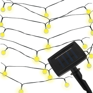 Lampe solaire Garlande 20 LED 5M, lampe de jardin pour balcon, lumière circulaire - Product Image 2