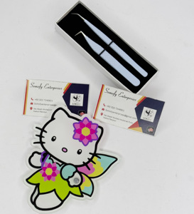 Wholesale High Quality Eco-Friendly Butterfly Hello Kitty Design Customizable <b>Magnetic</b> Handmade Acrylic Plastic <b>Lash</b> Tiles - Product Image 3