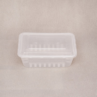 Boîte à lunch en PP pour restaurant, utilisable au micro-ondes, de qualité alimentaire, à 1, 2, 3 ou 4 compartiments, pour les plats à emporter