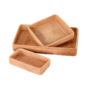 Vente chaude élégant panier en rotin pour la décoration de la maison minimaliste ou côtière de ferme avec des utilisations de stockage multifonctionnelles - Product Image 1