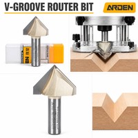 Fraise à queue CNC Arden à plaquettes en carbure de tungstène, simple denture, 65HRC, revêtement, pour fraisage conventionnel de coupes et de plateaux, personnalisable OEM