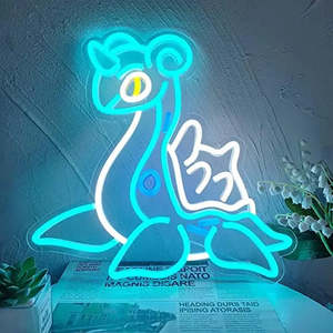 Pokemon Lokhlass Neon <b>Wall</b> Lamps Plastic Body Unique Design Neon <b>Lighting</b> - Product Image 1