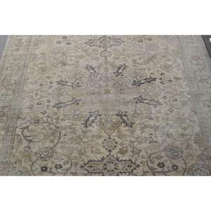 พรมขนาด 0.5x9.4 ฟุต, พรมวินเทจแบบ Runner, พรมลายปะติดสีเบจ - Product Image 5