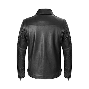 Veste en cuir pour hommes Haute qualité sur mesure coupe ajustée en cuir d'agneau véritable Top matériel Design de mode en gros - Product Image 5
