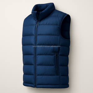 Veste sans manches matelassée en laine pour homme, collection hiver 2025 – Chaude, légère, imperméable, coupe-vent, réversible et respirante - Product Image 3