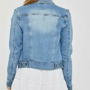 À la mode Femmes Denim Bouton Up Veste Surdimensionné Jean Manteau Décontracté Automne Outwear Confortable et Élégant Dames - Product Image 2