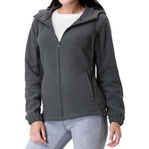 Sudadera con capucha de ajuste personalizado para mujer con cremallera Material transpirable OEM y marca de logotipo de etiqueta privada para moda o ropa de gimnasia - Product Image 2