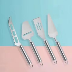 Premium Stainless Steel Cheese Knife Set with <b>Wooden</b> Handle Perfect for <b>Slicing</b> Spreading Cutting and Serving Cheese - Product Image 2