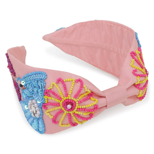 Diademas de Pelo Hechas a Mano de Diseño para Mujeres y Niñas, Multicolores, Bordadas y con Cuentas - Product Image 4