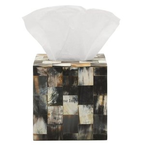 Mármol de aspecto único de color blanco y negro hecho con tapa de metal chapado en oro Soporte de pañuelos de diseñador atractivo y cajas de la <span class=keywords><strong>India</strong></span>
