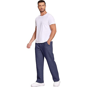 Tendance 2025 léger 100% coton Baggy Joggers pantalons de survêtement surdimensionnés Logo personnalisé Streetwear pantalon hommes femmes Gym Fitness - Product Image 4