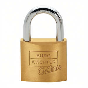 Candado cilíndrico 222 de 45 mm, cuerpo de latón para bicicleta, BURG-WCHTER, con llaves diferentes - Product Image 3