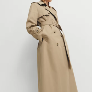 <span class=keywords><strong>Trench</strong></span> da <span class=keywords><strong>Donna</strong></span> di Alta Qualità su Misura Casual ed Elegante a Doppio Petto in Cotone <span class=keywords><strong>Marrone</strong></span> Chiaro Adatto per l'Uso Quotidiano e il Lavoro - Product Image 1