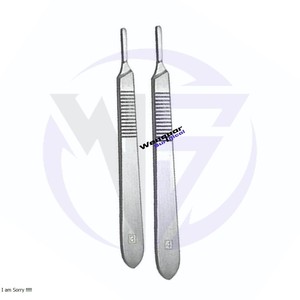 Mango de bisturí Dental de acero inoxidable esterilizable en autoclave, instrumento de hoja quirúrgica Manual n. ° 3/n. ° 4 para uso quirúrgico Dental - Product Image 5