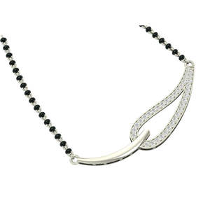 Mangalsutra de Plata Pura, Joyería Cultural Coleccionable, Regalo para Esposas - Product Image 3
