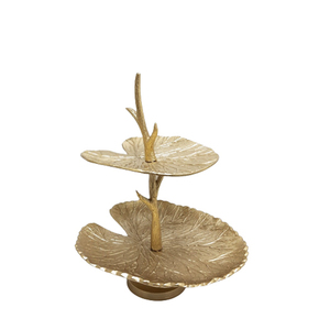 Soporte de pastel de forma redonda de Metal decorativo clásico acabado negro para soporte de exhibición de fiesta de cumpleaños de boda hecho a mano a granel - Product Image 2