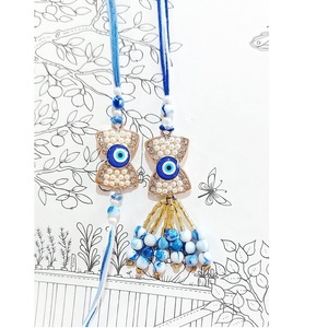 Vente chaude Nouveau Design Fait À La Main Plaqué Or Rakhi Raksha Bandhan Bracelet Accessoires à la Vente en Gros à Excellent Prix - Product Image 2