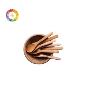 Juego de utensilios de comedor de madera Combo de tenedor de cuchara hecho a mano de primera calidad para uso diario - Product Image 2