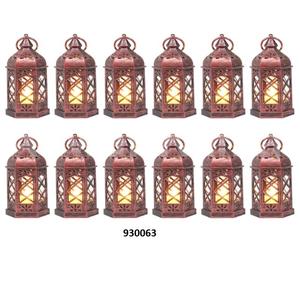 Single Tea Light Table Lantern with Metal <b>Sheet</b> and <b>Glass</b> Candle for Home Decoration for Christmas - Product Image 5