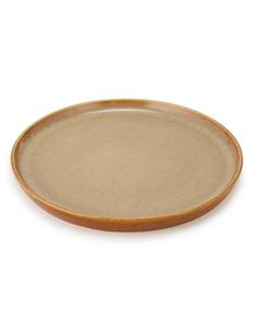 Plato de Cena de Cerámica Color Beige Arena, Acabado Mate Minimalista, Diseño de Borde Delgado, Duradero, Esencial para la Cena Moderna - Product Image 2