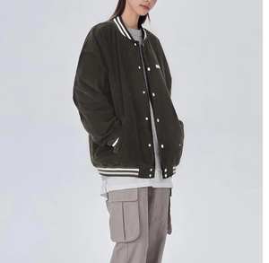 Veste universitaire de baseball personnalisée pour hommes de haute qualité en cuir PU matelassé coton imprimé tissu hiver chaud grande taille Design Spandex - Product Image 5