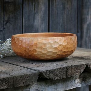 ACERCA DE NATURAL BEST WOODEN BOWL ENSALAD BOWL Set Diferentes tamaños de juego de cuencos de madera para restaurante Cocina hecha a mano - Product Image 1
