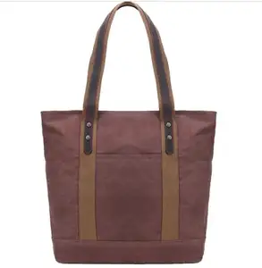 Damen Canvas Einkaufstasche mit mehreren Taschen-praktisch und stilvoll