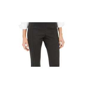 INC International Concepts Pantaloni da donna antirughe a vita alta con taglio bootcut in maglia ponte grigia taglia 6 - Product Image 2