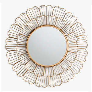 กระจกตกแต่งผนังตกแต่งสีทองรูปทรงดวงอาทิตย์สำหรับบ้านโรงแรมและสำนักงานห้องน้ำราคาโรงงานคุณภาพสูง - Product Image 6